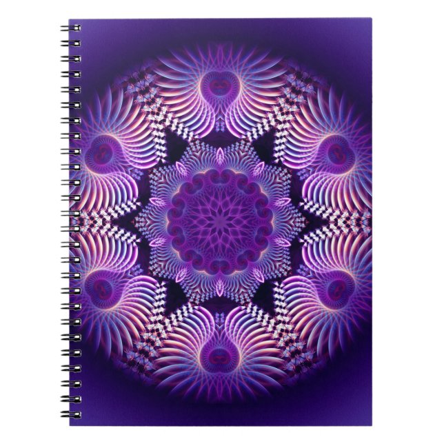 Kaleidoscope Apophysis Flower I Anteckningsbok (Framsidan)