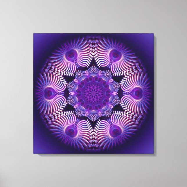 Kaleidoscope Apophysis Flower I Canvastryck (Framsida)