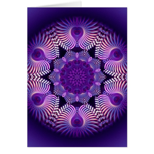 Kaleidoscope Apophysis Flower I Hälsningskort (Framsidan)