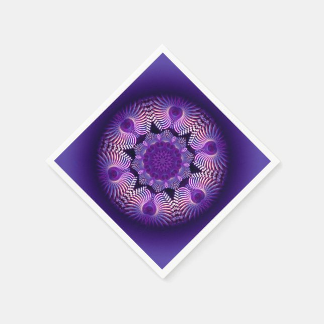 Kaleidoscope Apophysis Flower I Pappersservett (Hörn)