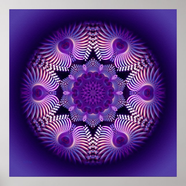 Kaleidoscope Apophysis Flower I Poster (Framsidan)