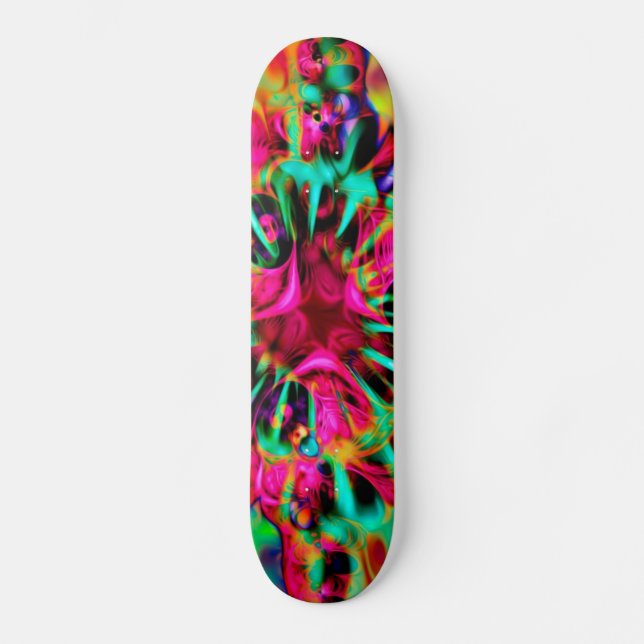 Kaleidoscope Apophysis Fractal Art - I Skateboard Bräda 20 Cm (Framsida)