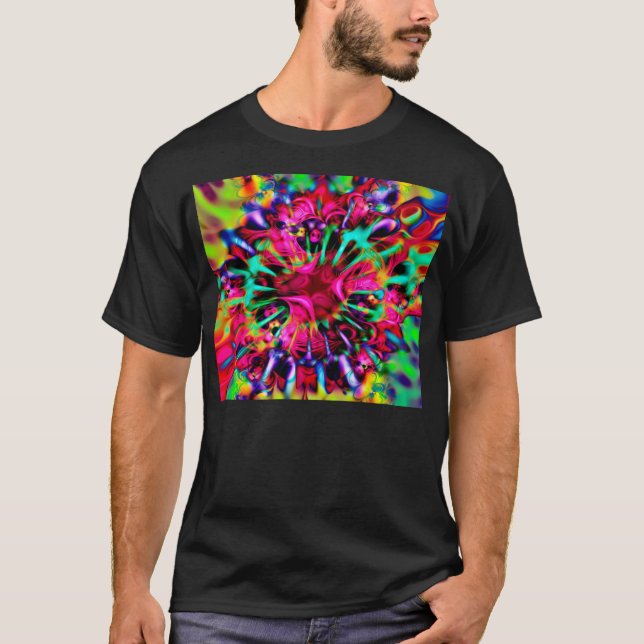 Kaleidoscope Apophysis Fractal Art - I Tee (Framsida)