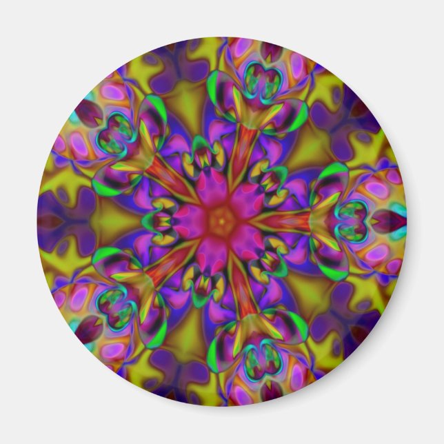 Kaleidoscope Apophysis Fractal Art - II Magnet (Framsidan)