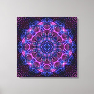 Kaleidoscope Apophysis Mandala Hearts Canvastryck