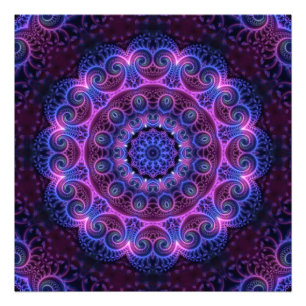 Kaleidoscope Apophysis Mandala Hearts Fototryck