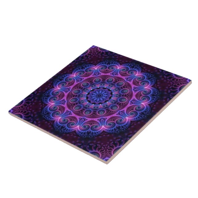 Kaleidoscope Apophysis Mandala Hearts Kakelplatta (Sidan)