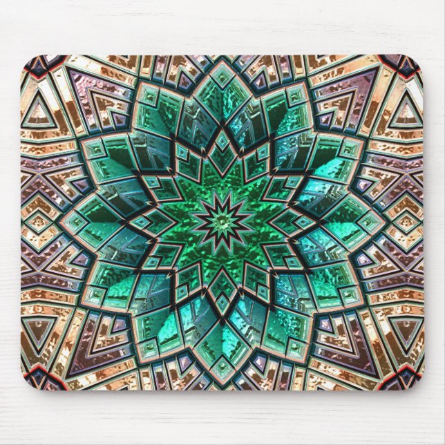 Kaleidoscope Art 40A-40B Image Options Mousepads Musmatta (Framsidan)