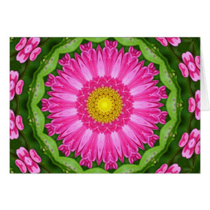 Kaleidoscope Aster Hälsningskort