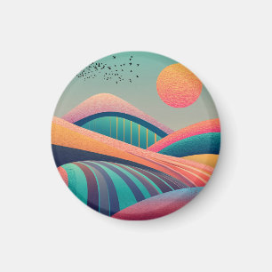 Kaleidoscope Backe Liggande Magnet