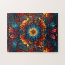 Kaleidoscope Blommigt Fantasy Hypnotic Mönster
