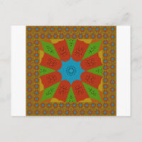 Kaleidoscope Bloom A Vibrant African Print Färg