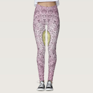 Kaleidoscope Blue Red and Grönt Leggin Capri Leggings