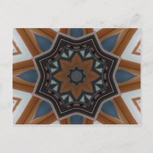 Kaleidoscope Brown star Vykort