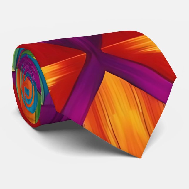 Kaleidoscope Burst Neck Tie Slips (Rullad)