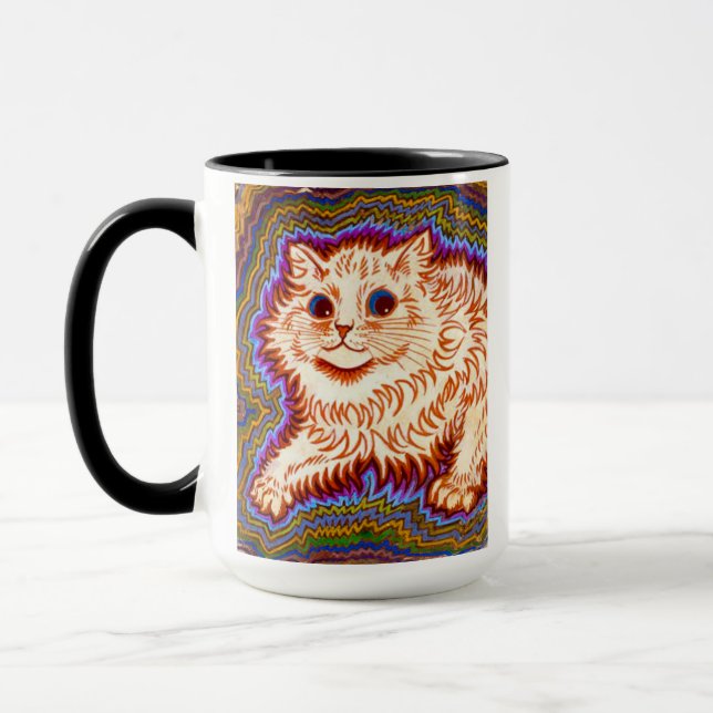 Kaleidoscope Cat Mugg (Vänster)
