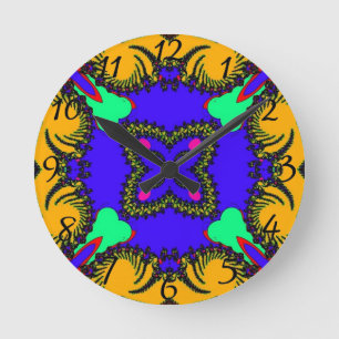 Kaleidoscope Clock Rund Klocka
