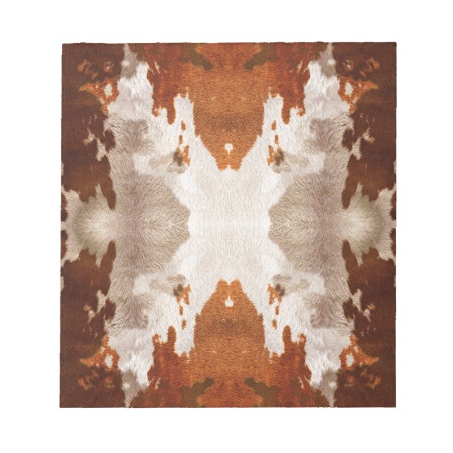 Kaleidoscope Cow Hide Mönster Anteckningsblock (Framsida)