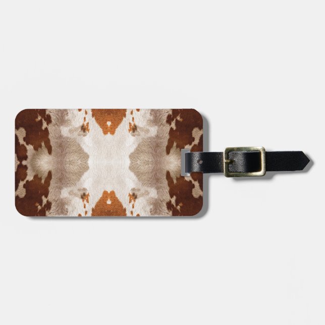 Kaleidoscope Cow Hide Mönster Bagagebricka (Horisontell Framsida)