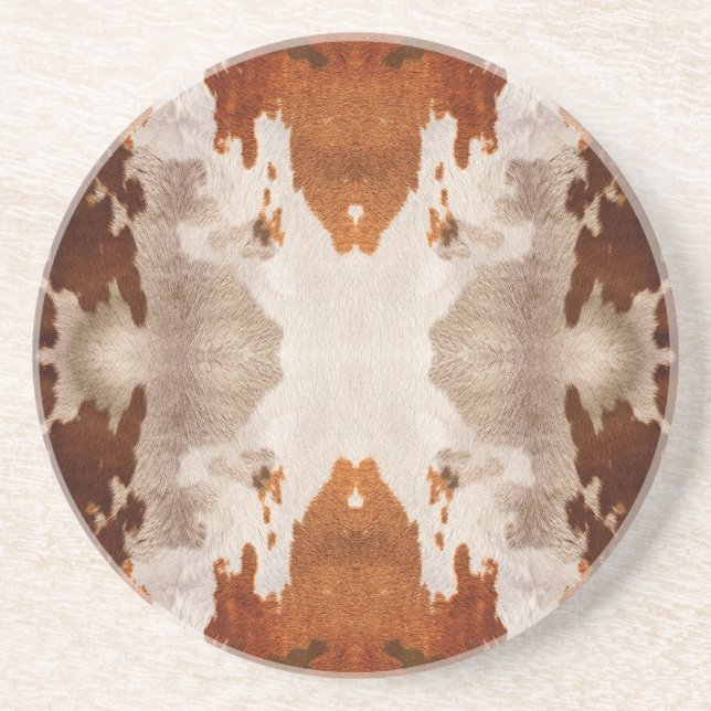 Kaleidoscope Cow Hide Mönster Underlägg (Framsidan)