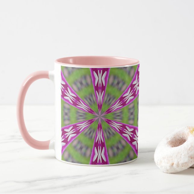 Kaleidoscope Dahlia Mugg (Med munk)
