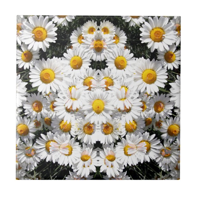 Kaleidoscope Daisy Mönster Kakelplatta (Framsidan)