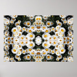 Kaleidoscope Daisy Mönster Poster
