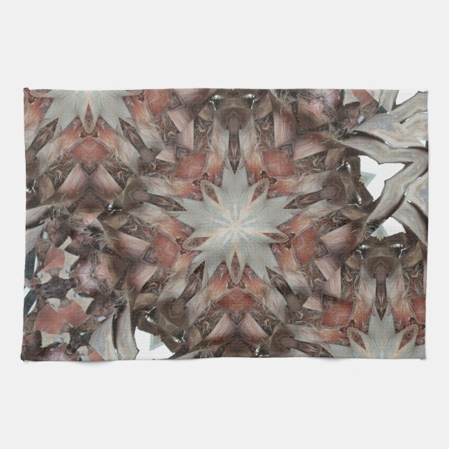 Kaleidoscope Design Star från Trunk Handflatan Trä Kökshandduk (Horisontell)