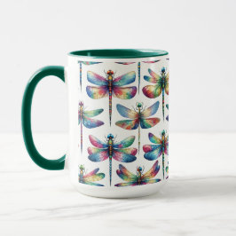 Kaleidoscope Dragonflies Mugg
