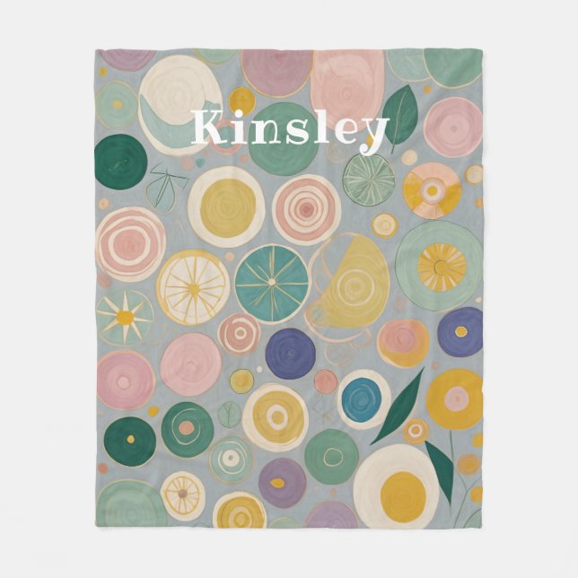 Kaleidoscope Dream Personlig Fleecefilt (Framsidan)