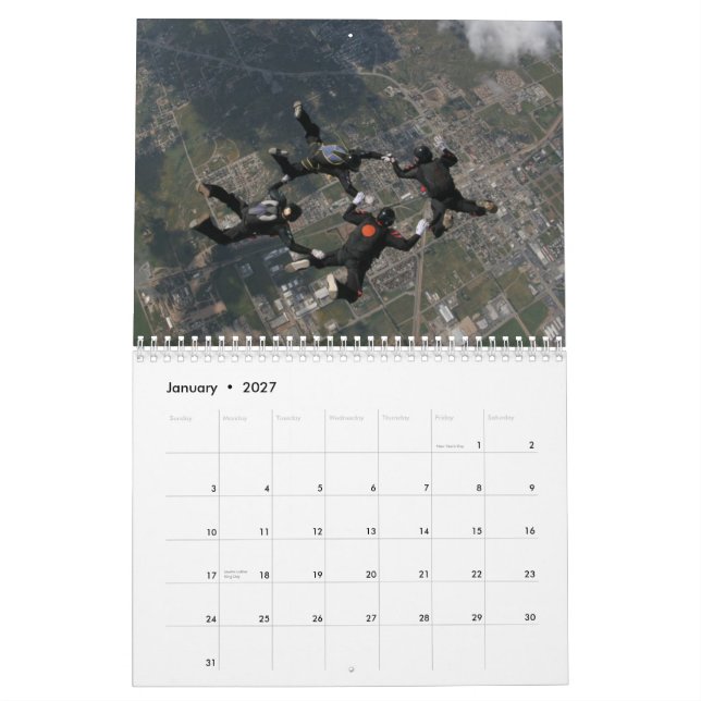 Kaleidoscope: Ett lag för 4way Skydiving Kalender (Jan 2027)