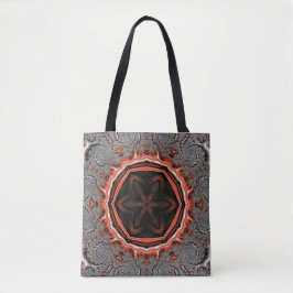 Kaleidoscope Flames Shoulder Tote Bag Tygkasse
