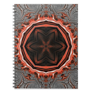 Kaleidoscope Flames Spiral bärbar dator Anteckningsbok
