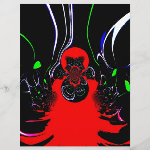 Kaleidoscope Fluid Art-utskrift Brevhuvud