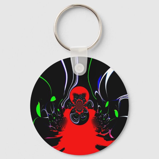 Kaleidoscope Fluid Art-utskrift Nyckelring (Framsida)