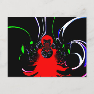 Kaleidoscope Fluid Art-utskrift Vykort