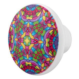 Kaleidoscope för målat glassvintagelilor knopp