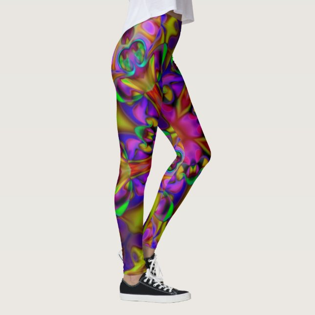 Kaleidoscope Fractal - Apophysis II + dina idéer Leggings (Höger)