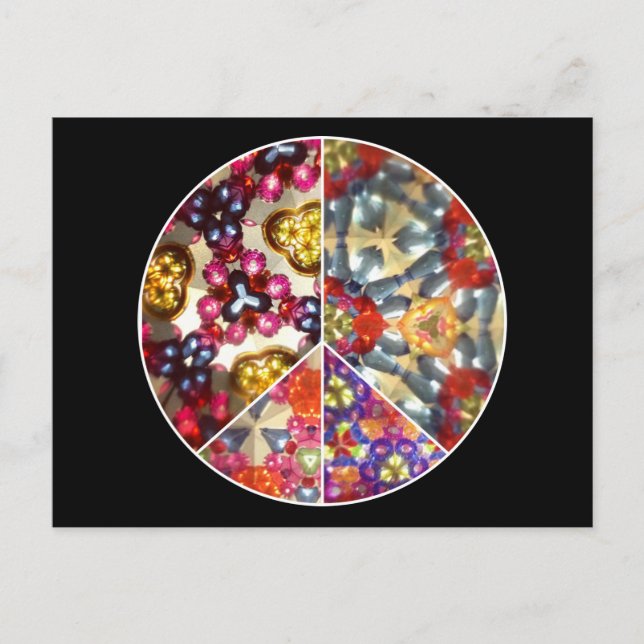 Kaleidoscope-Fredsteckenets vykort (Framsida)