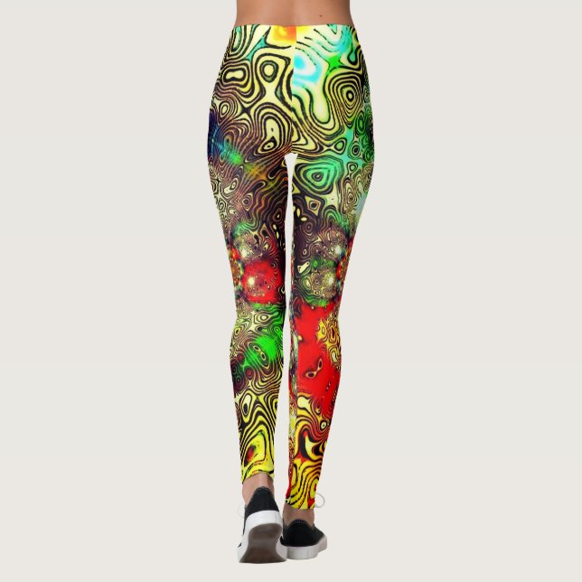 ’Kaleidoscope Fury’ Comfort Leggings (Baksida)