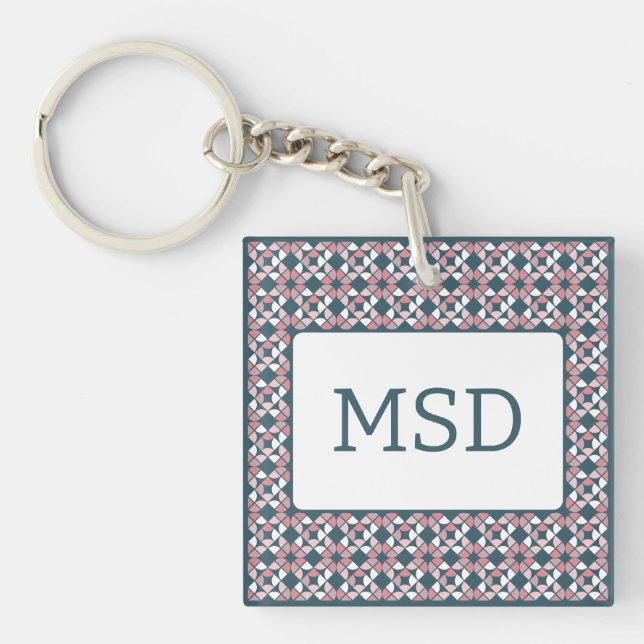 Kaleidoscope Geometric Mönster Rosa (Framsidan)