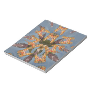 Kaleidoscope Giraffe Mandala: Abstrakt Safari Art Anteckningsblock