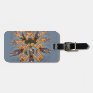 Kaleidoscope Giraffe Mandala: Abstrakt Safari Art Bagagebricka