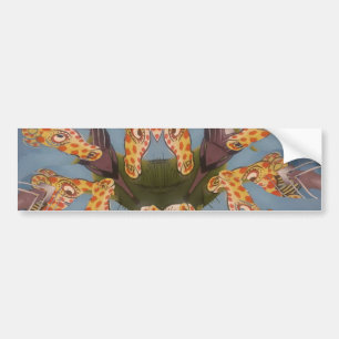 Kaleidoscope Giraffe Mandala: Abstrakt Safari Art Bildekal