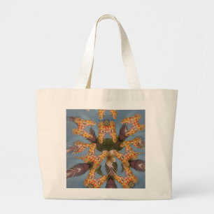 Kaleidoscope Giraffe Mandala: Abstrakt Safari Art Jumbo Tygkasse