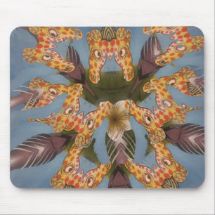 Kaleidoscope Giraffe Mandala: Abstrakt Safari Art Musmatta