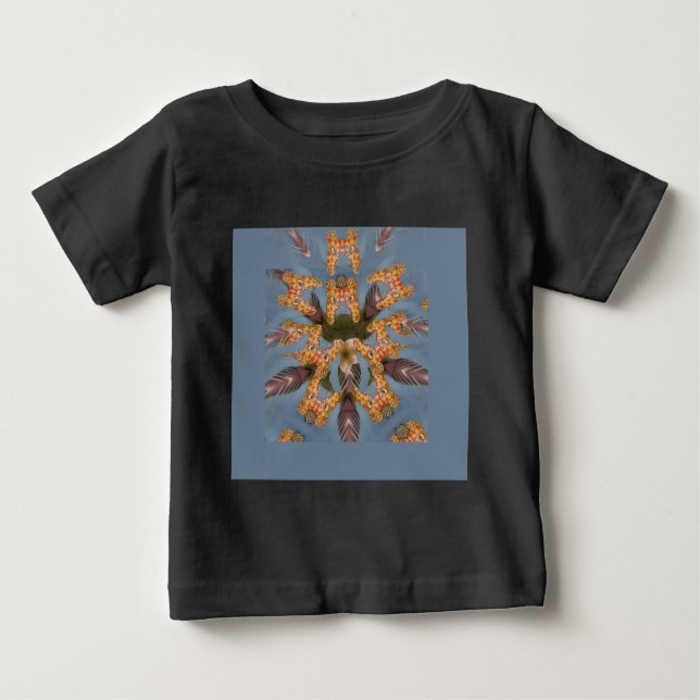 Kaleidoscope Giraffe Mandala: Abstrakt Safari Art Tee (Framsida)