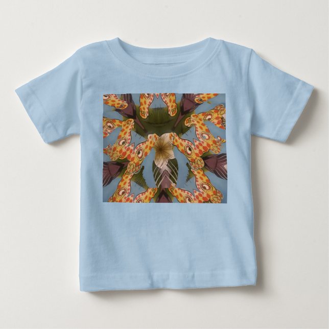 Kaleidoscope Giraffe Mandala: Abstrakt Safari Art Tröja (Framsida)