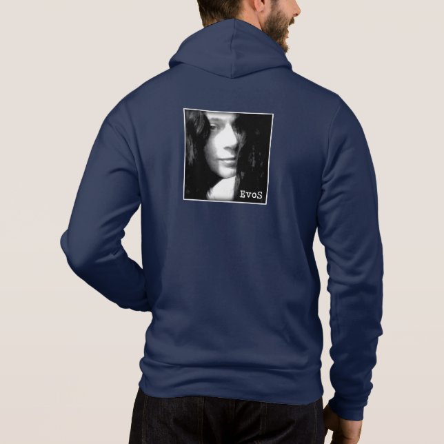 Kaleidoscope Girl: Front Zipper T Shirt (Baksida)