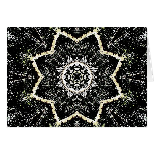Kaleidoscope Gothic Hälsningskort (Framsidan Horizontal)